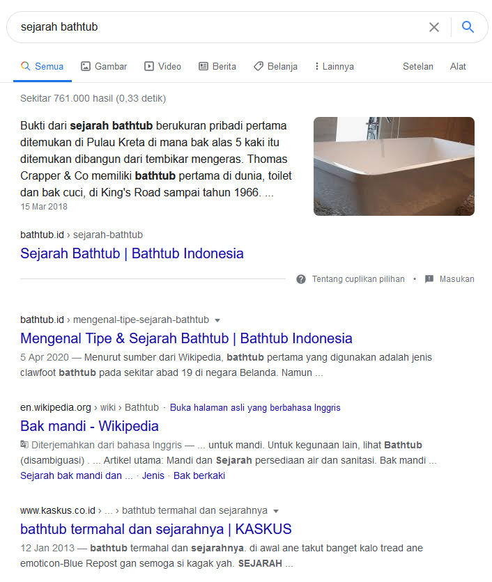 sejarah bathtub